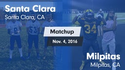 Matchup: Santa Clara vs. Milpitas  2016