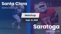 Matchup: Santa Clara vs. Saratoga  2018