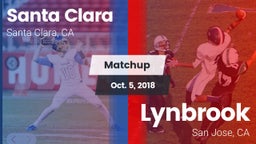 Matchup: Santa Clara vs. Lynbrook  2018
