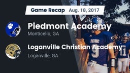 Recap: Piedmont Academy  vs. Loganville Christian Academy  2017