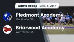 Recap: Piedmont Academy  vs. Briarwood Academy  2017
