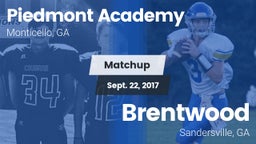 Matchup: Piedmont Academy vs. Brentwood  2017