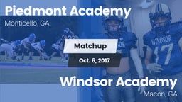 Matchup: Piedmont Academy vs. Windsor Academy  2017