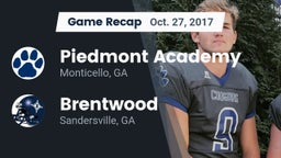 Recap: Piedmont Academy  vs. Brentwood  2017
