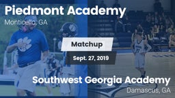 Matchup: Piedmont Academy vs. Southwest Georgia Academy  2019