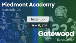 Matchup: Piedmont Academy vs. Gatewood  2020