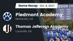 Recap: Piedmont Academy  vs. Thomas Jefferson Academy  2021