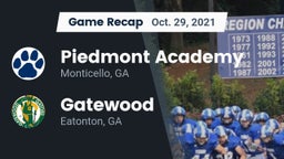 Recap: Piedmont Academy  vs. Gatewood  2021