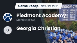 Recap: Piedmont Academy  vs. Georgia Christian 2021