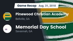 Recap: Pinewood Christian Academy vs. Memorial Day School 2018