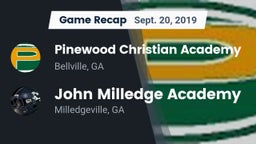 Recap: Pinewood Christian Academy vs. John Milledge Academy  2019