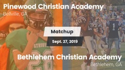 Matchup: Pinewood Christian vs. Bethlehem Christian Academy  2019