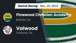 Recap: Pinewood Christian Academy vs. Valwood  2019