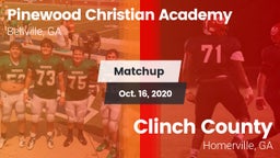 Matchup: Pinewood Christian vs. Clinch County  2020