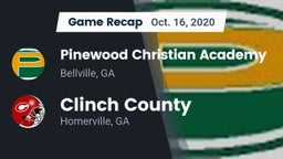 Recap: Pinewood Christian Academy vs. Clinch County  2020