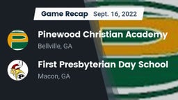 Recap: Pinewood Christian Academy vs. First Presbyterian Day School 2022