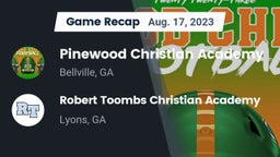 Recap: Pinewood Christian Academy vs. Robert Toombs Christian Academy  2023