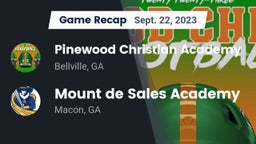 Recap: Pinewood Christian Academy vs. Mount de Sales Academy 2023