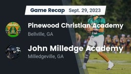 Recap: Pinewood Christian Academy vs. John Milledge Academy  2023