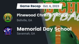 Recap: Pinewood Christian Academy vs. Memorial Day School 2023