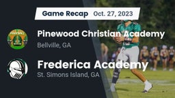 Recap: Pinewood Christian Academy vs. Frederica Academy  2023