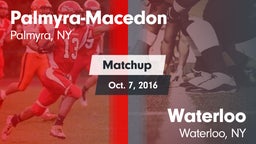 Matchup: Palmyra-Macedon vs. Waterloo  2016