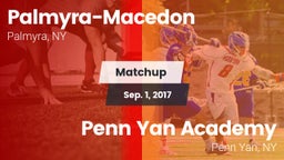Matchup: Palmyra-Macedon vs. Penn Yan Academy  2016