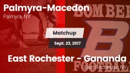Matchup: Palmyra-Macedon vs. East Rochester - Gananda 2017