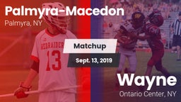 Matchup: Palmyra-Macedon vs. Wayne  2019