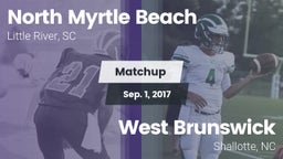 Matchup: North Myrtle Beach vs. West Brunswick  2017
