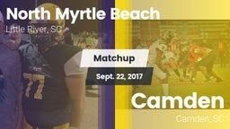 Matchup: North Myrtle Beach vs. Camden  2017