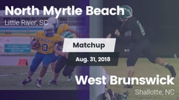 Matchup: North Myrtle Beach vs. West Brunswick  2018
