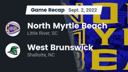 Recap: North Myrtle Beach  vs. West Brunswick  2022
