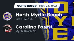 Recap: North Myrtle Beach  vs. Carolina Forest  2022