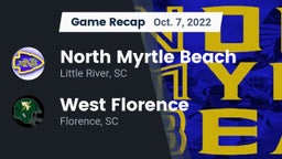 Recap: North Myrtle Beach  vs. West Florence  2022