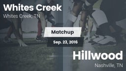 Matchup: Whites Creek vs. Hillwood  2016