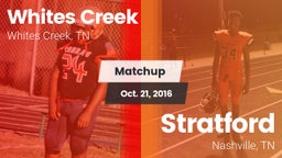Matchup: Whites Creek vs. Stratford  2016