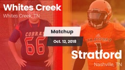 Matchup: Whites Creek vs. Stratford  2018
