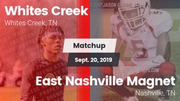 Matchup: Whites Creek vs. East Nashville Magnet 2019