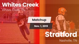 Matchup: Whites Creek vs. Stratford  2019