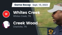 Recap: Whites Creek  vs. Creek Wood  2023