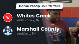 Recap: Whites Creek  vs. Marshall County  2023
