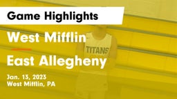 West Mifflin  vs East Allegheny  Game Highlights - Jan. 13, 2023