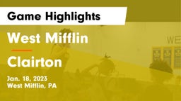 West Mifflin  vs Clairton  Game Highlights - Jan. 18, 2023