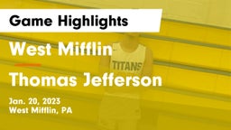 West Mifflin  vs Thomas Jefferson  Game Highlights - Jan. 20, 2023