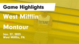 West Mifflin  vs Montour  Game Highlights - Jan. 27, 2023