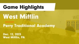 West Mifflin  vs Perry Traditional Academy  Game Highlights - Dec. 12, 2023