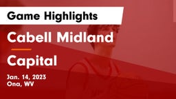 Cabell Midland  vs Capital  Game Highlights - Jan. 14, 2023