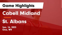 Cabell Midland  vs St. Albans  Game Highlights - Jan. 16, 2023
