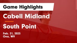 Cabell Midland  vs South Point Game Highlights - Feb. 21, 2023